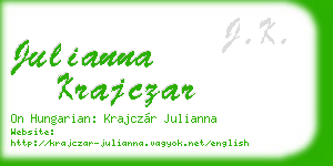 julianna krajczar business card