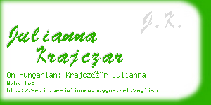 julianna krajczar business card